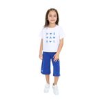 Toontoy Kız Çocuk Garnili Heart Baskılı Kaprili Takım Saks 3 YAŞ