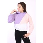 Toontoy Kız Çocuk Garnili Kapüşonlu Sweatshirt