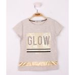 Toontoy Kız Çocuk Glow Baskılı T-Shirt - 7 Yaş - Kahverengi
