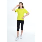 Toontoy Kız Çocuk Göğsü Çiçek Yazı Baskılı Taytlı Takım Açık Yeşil 13-14 YAŞ