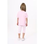 Toontoy Kız Çocuk Göğsü Cute Chamomle Baskılı Kaprili Takım Pembe 4 YAŞ