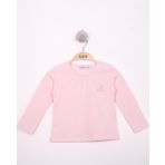Toontoy Kız Çocuk Göğsü Princess Nakışlı T-Shirt Açık Pembe 2 YAŞ