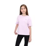 Toontoy Kız Çocuk Göğüsü S Baskılı Tişört Açık Lila 12-13 YAŞ