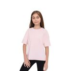 Toontoy Kız Çocuk Göğüsü S Baskılı Tişört Pudra 12-13 YAŞ