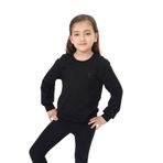 Toontoy Kız Çocuk Göğüsü TN Baskılı Sweatshirt Siyah 6-7 YAŞ
