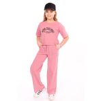 Toontoy Kız Çocuk Good Feelings Baskılı Eşofman Takım