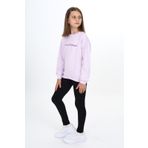 Toontoy Kız Çocuk Good Thıngs Baskılı Taytlı Takım Lila 6-7 YAŞ