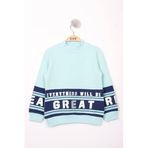 TOONTOY Kız Çocuk Great Baskılı Sweatshirt Mint Yeşili, 6 Yaş, 16012-, Mint Yeşili, kız-çocuk