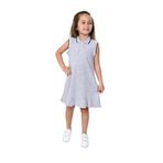 TOONTOY Kız Çocuk Gri Melanj Pamuk Elbise, 6 Yaş, 23173, Gri Melanj, Kız Çocuklar