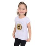TOONTOY Kız Çocuk Gülen Yüz Pullu Nakış Tişört Gri Melanj 5 Yaş, 5 Yaş, 10678-1, Gri Melanj, Kız Çocuklar