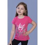 Toontoy Kız Çocuk Güneş Varaklı T-Shirt - 5 Yaş - Fuşya