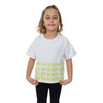 Toontoy Kız Çocuk Happy All Day Baskılı Tişört Ekru 6 YAŞ