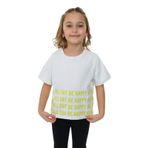 Toontoy Kız Çocuk Happy All Day Baskılı Tişört Ekru 8 YAŞ