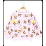 Toontoy Kız Çocuk Harf Baskılı Sweatshirt Pembe 10 YAŞ
