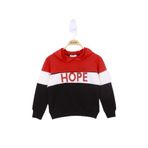 Toontoy Kız Çocuk Hope Baskılı Garnili Sweatshirt - 10 Yaş - Kırmızı