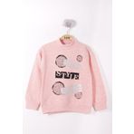 Toontoy Kız Çocuk İçi Pamuklu Sweatshirt