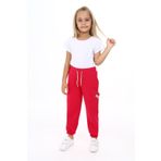 Toontoy Kız Çocuk İki Yanı Cepli Eşofman Alt Fuşya 3 YAŞ