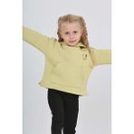 Toontoy Kız Çocuk Kalp Baskılı Sweatshırt - Açık Yeşil - 4 Yaş
