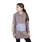 Toontoy Kız Çocuk Kanguru Cepli Reflektör Detaylı Sweatshirt - 10 Yaş - Kahverengi