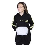 Toontoy Kız Çocuk Kanguru Cepli Reflektör Detaylı Sweatshirt - 12 Yaş - Sarı