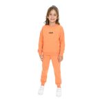 Toontoy Kız Çocuk Kanguru Cepli Tnty Nakışlı Eşofman Takım Somon 5 YAŞ