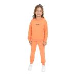 Toontoy Kız Çocuk Kanguru Cepli Tnty Nakışlı Eşofman Takım Somon 6 YAŞ