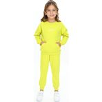 Toontoy Kız Çocuk Kanguru Cepli Tnty Nakışlı Eşofman Takım