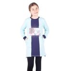 TOONTOY Kız Çocuk Kapşonlu Garnili Elbise, 6 Yaş, 16235-, Açık Mint Yeşili, Kız Çocuklar