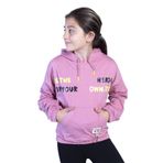 Toontoy Kız Çocuk Kapüşolu Kanguru Cepli Baskılı Sweatshirt Gül Kurusu 8 YAŞ