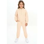 Toontoy Kız Çocuk Kapüşonlu Eşofman Takım - 3 Yaş - Bej