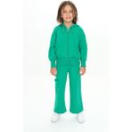 Toontoy Kız Çocuk Kapüşonlu Eşofman Takım - 6 Yaş - Çimen Yeşili
