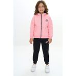 Toontoy Kız Çocuk Kapüşonlu Eşofman Takım Pembe