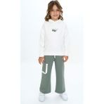 Toontoy Kız Çocuk Kapüşonlu Eşofman Takım - Pudra - 2 Yaş