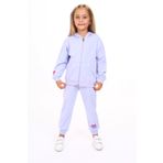 Toontoy Kız Çocuk Kapüşonlu Fermuarlı Baskılı Eşofman Takım Mavi 3 YAŞ