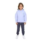 Toontoy Kız Çocuk Kapüşonlu Göğsü Yazı Baskılı Eşofman Takım Mavi 5 YAŞ