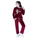 Toontoy Kız Çocuk Kapüşonlu Kadife Takım Kırmızı 12 YAŞ