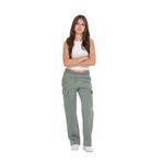TOONTOY Kız Çocuk Kargo Cep Detaylı Eşofman Alt, Koyu Yeşil, 6-7 Yaş