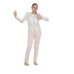 TOONTOY Kız Çocuk Karma Baskılı Pijama Takım, 13-14 Yaş, 24896, Pudra, kız-çocuk
