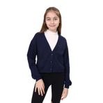 Toontoy Kız Çocuk Kaşkorse Detaylı Düğmeli Okul Hırka Lacivert 13-14 YAŞ