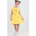 Toontoy Kız Çocuk Kedi Baskılı Elbise