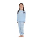 TOONTOY Kız Çocuk Kelebek Baskılı Pijama Takım 5 Yaş, 5 Yaş, 24894, Mavi, kız-çocuk