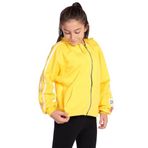 Toontoy Kız Çocuk Kol Üstü Şeritli Armalı Salaş Hırka Sarı 6 YAŞ