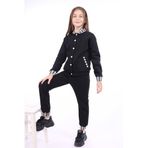 Toontoy Kız Çocuk Kolej Eşofman Takım Siyah 12 YAŞ