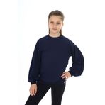 Toontoy Kız Çocuk Kolları Balon Okul Sweatshirt Lacivert 13-14 YAŞ