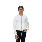 Toontoy Kız Çocuk Komple Kalp Baskılı Kapüşonlu Hırka Ekru 13-14 YAŞ