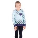 Toontoy Kız Çocuk Komple Kalp Desenli Sweatshirt Mint Yeşili 6 YAŞ