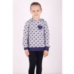 Toontoy Kız Çocuk Komple Kalp Desenli Sweatshirt