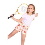 TOONTOY Kız Çocuk Komple Palmiye Desenli Şort 6-7 Yaş, 6-7 Yaş, 22052, Kiremit, Kız çocuk