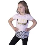Toontoy Kız Çocuk Leopar Desenli Poplin Detaylı Tişört Pudra 4 YAŞ