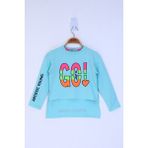 Toontoy Kız Çocuk Letis Go Baskılı T-Shirt - 10 Yaş - Mint